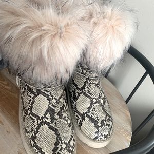 Furry boots